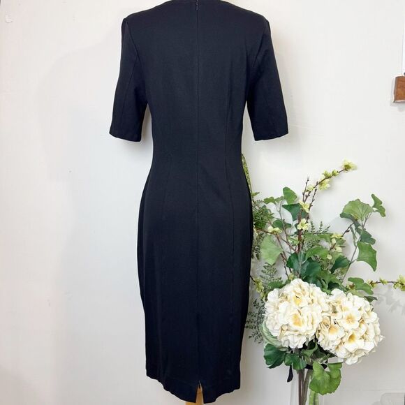 Cabi Claire Black Sheath Dress | Size 8 | LBD - Picture 6 of 15